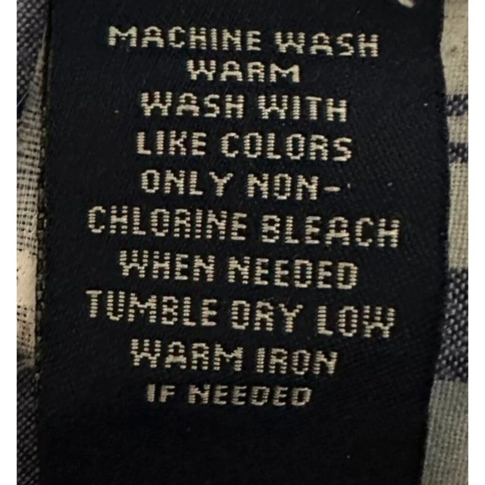Vintage Polo Jeans Ralph Lauren Plaid Shorts Men's 34 Blue White 100% Cotton